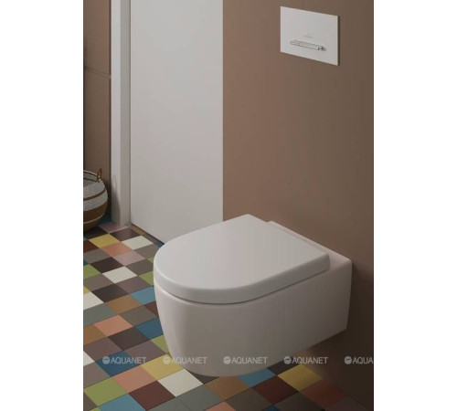 Унитаз подвесной Villeroy & Boch Avento 370x530 мм с сиденьем 5656HR01