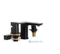 Смеситель на борт ванны Allen Brau INFINITY излив 180 мм черный матовый 5.21008-31