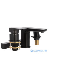 Смеситель на борт ванны Allen Brau INFINITY излив 180 мм черный матовый 5.21008-31