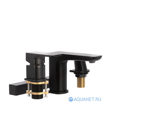 Смеситель на борт ванны Allen Brau INFINITY излив 180 мм черный матовый 5.21008-31