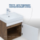 Тумба с раковиной Aquanet Оптима 50 дуб рустикальный / белый сатин 00345348