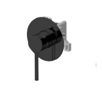 Смеситель для душа встраиваемый Gattoni Circle One с внутренней частью GBOX черный матовый 9031/90N0.CH