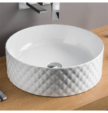 Раковина накладная Artceram ROMBO 44 см без отв. белый глянцевый OSL009 01 00