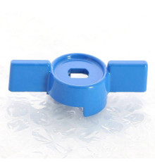 Ручка-бабочка для шарового крана Uni-Fitt с накидной гайкой 3/4-1 синяя 129V4100