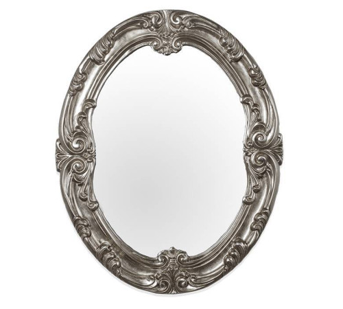 Зеркало в раме Tiffany World 86х106 см глянцевое серебро TW03784arg.brillante
