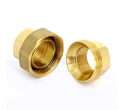 Разъемное соединение Uni-Fitt 3/4 ВР-ВР с прокладкой O-ring латунь 655G3000