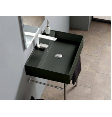 Раковина подвесная Scarabeo Teorema 2.0 60x46 см 1 отверстие для смесителя Lava BIOKER 5105/37BK