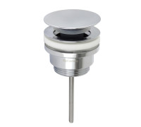 Донный клапан для раковины Splendy универсальный незапираемый 1 1/4 хром AA3071URMCR