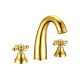 Смеситель для раковины Boheme Tradizionale Oro на 3 отверстия золото глянцевое 297