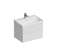 Тумба подвесная Kerama Marazzi Cubo 70 см с ящиками белая матовая CUB.70.2\WHT.M