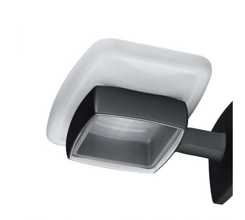 Мыльница AM.PM Gem стеклянная с настенным держателем черная A9034222