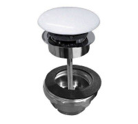 Донный клапан для раковины Scarabeo 1 1/4 хром/Pearl 10010CCR41