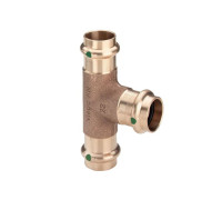 Тройник Viega Sanpress 15x18x15 мм бронза 2218 313647