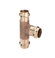 Тройник Viega Sanpress 15x18x15 мм бронза 2218 313647