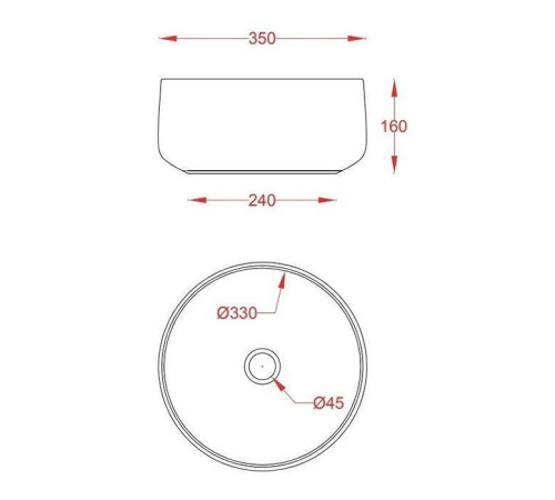 Раковина накладная Artceram Cognac Ø 35 см Saniglaze белый глянцевый COL004 01 34