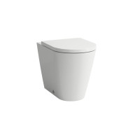Унитаз приставной Laufen Kartell 56x37x43 см безободковый Rimless белый 8.2333.7.000.000.1