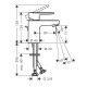 Смеситель для раковины Hansgrohe Vernis Blend 70 с донным клапаном матовый черный 71550670