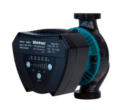 Насос циркуляционный энергосберегающий Shinhoo MEGA 40-10F фланцевый 220 В 71121006