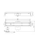 Трап душевой Plumberia Selection PS IN-TILE 6x60 см нержавеющая сталь PST60MT