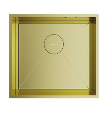 Кухонная мойка Omoikiri Kasen 48-26-INT-LG 48x45 см нерж. сталь светлое золото 4997057