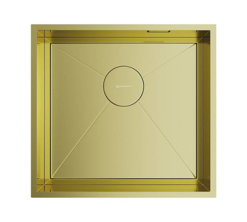 Кухонная мойка Omoikiri Kasen 48-26-INT-LG 48x45 см нерж. сталь светлое золото 4997057
