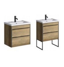 Тумба под умывальник AQUANET Fargo 60 дуб балтийский 610х610х410 мм FRG0106DB