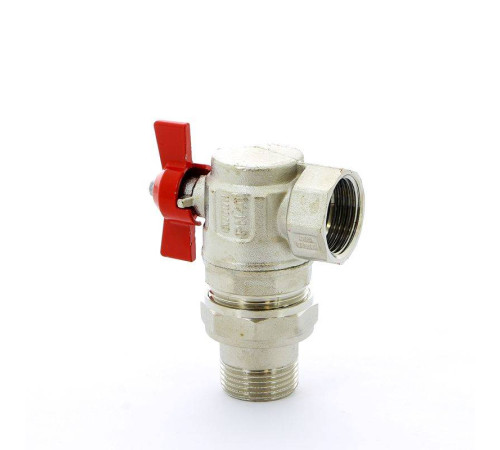 Кран шаровой ITAP IDEAL 1 НВ угловой с разъемным соединением бабочка 298