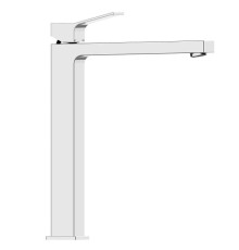 Смеситель для раковины Bossini Aki Line AKI-T высокий с донным клапаном хром Z00709.030