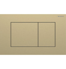 Клавиша смыва Geberit Sigma40 для двойного смыва квадратная латунь 115.629.QF.1