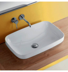 Раковина встраиваемая сверху Kerasan Tribeca 60х38 см без отверстия белый 514301