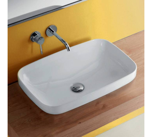 Раковина встраиваемая сверху Kerasan Tribeca 60х38 см без отверстия белый 514301