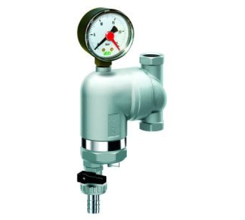 Фильтр тонкой очистки FAR FA 39M8 1/2 ВР-ВР 100 мкм с магнитной вставкой и манометром FA 39M8 12100