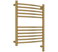 Полотенцесушитель электрический Сунержа Богема 3.1 выгнутая 500х600 мм правый состаренная латунь браш 051-6003-6050