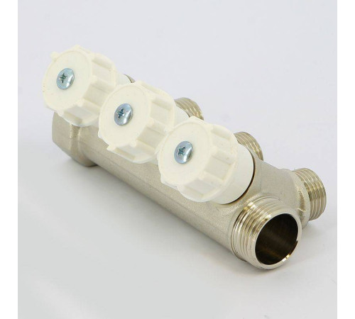 Коллектор с вентилями Itap 3/4 3 выхода 1/2 38 мм 465 3/4-3