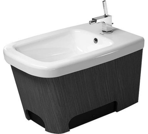 Биде напольное Duravit Esplanade 450x650 мм белый/дуб 2262100000