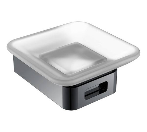 Мыльница подвесная Boheme Q квадратная антрацит глянцевый 10943-SGM