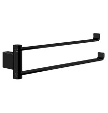 Полотенцедержатель двойной Gessi Emporio матовый черный 63617-299