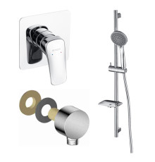 Душевой комплект 3 в 1 Aquatek Вега (AQ1066CR+AQ2454CR+AQ2011CR) AQ1076CR