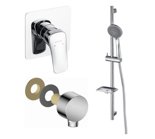 Душевой комплект 3 в 1 Aquatek Вега (AQ1066CR+AQ2454CR+AQ2011CR) AQ1076CR