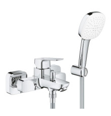 Смеситель для ванны GROHE Cubeo с душевым гарнитуром Tempesta Cube 110 хром 1018140000