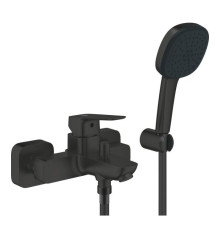 Смеситель для ванны GROHE Cubeo с душевым гарнитуром Tempesta Cube 110 матовый черный 1018142430