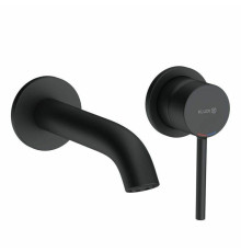 Смеситель для раковины Kludi BOZZ S однорычажный с донным клапаном черный матовый 382443976