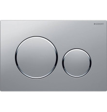 Клавиша смыва Geberit Sigma20 двойной смыв матовый хром 115.882.JQ.1