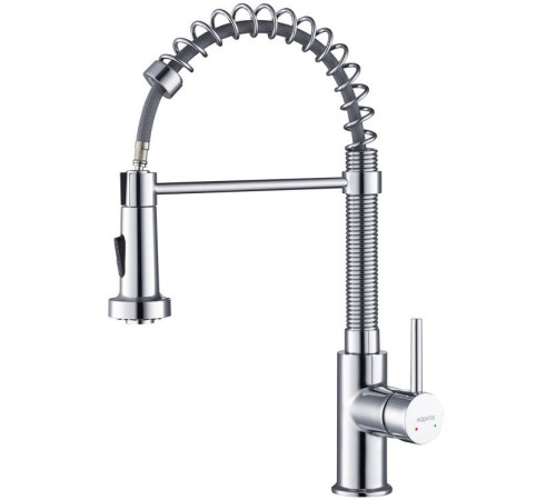 Смеситель для кухни Aquanet Европа профессиональный 2 jet хром AQ1387CR