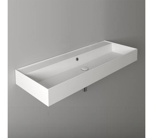 Раковина подвесная Simas Agile 121х46 см без отверстия белый AG121 bi*0