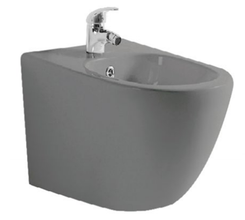 Биде подвесное Splendy Light 370х525х320 мм серый матовый LI10852V1DM