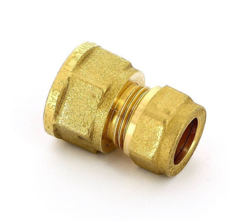 Муфта обжимная Tiemme 1100 12 мм х 3/8 ВР латунная 1000128