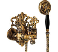 Смеситель для ванны TRES OTTOMAN с душевым комплектом антик лак 102202001EX