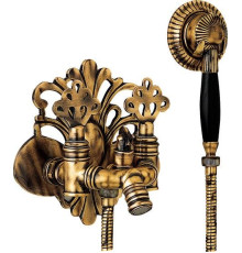 Смеситель для ванны TRES OTTOMAN с душевым комплектом антик лак 102202001EX