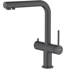 Смеситель для кухни Aquanet Европа под фильтр матовый черный AQ1385MB